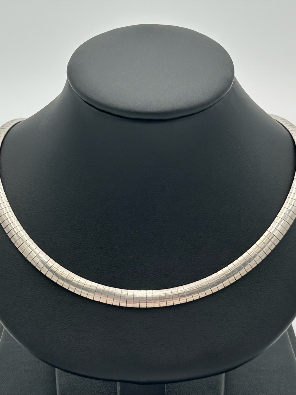 Sterling Silver Omega Necklace